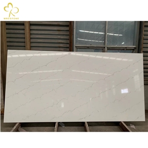 Hot Sale Calacatta Artificial White Quartz Stone Slabs