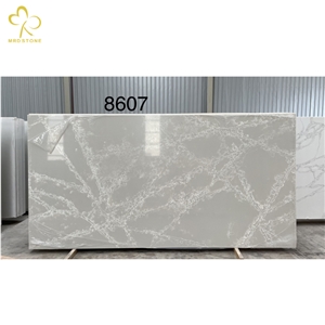 Manufacturer Calacatta Stone Grey Vein Quartz Stone Slab