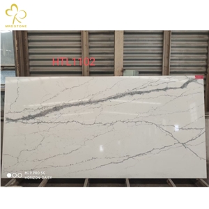 Manufacturer Calacatta White Engineered Quartz Slab