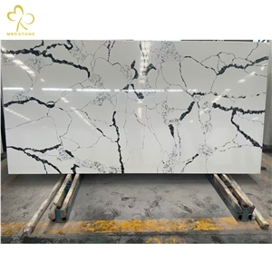 White Calacatta Quartz Stone Artificial Stone Quartz Slab