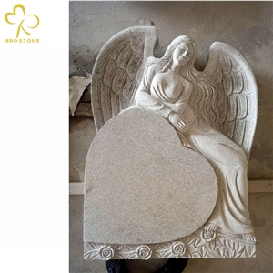 Angel Heart G603 G654 Granite Monument Headstone