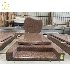 French Style Monument Set With Grey, Red, Brown Granites