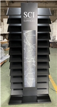 Metal Quartzstone Tower Display Stand Rack