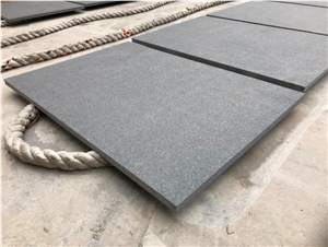 Flamed Dark Grey Granite G654 Tiles For Facade Cladding
