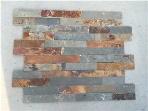 Rusty Slate Wall Cladding Panels, Ledger Panel