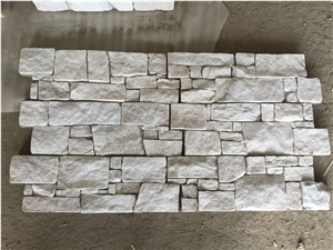 Snow White Marble Culture Stone Glue On Net