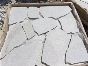 White Marble Crazy Pattern Flagstone Pavers