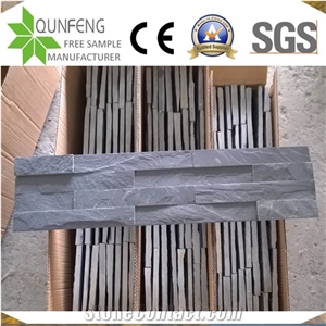15X60CM Piedra Natural China Black Slate Wall Cladding Panel