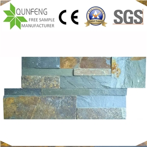 China Multicolor Stone Panel Cultural Slate Wall Cladding