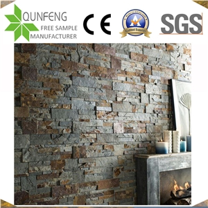 Piedra Natural Multicolor Stacked Stone Slate Wall Panel
