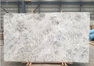 Cloudy White Jade Marble Slabs Saussurea Involucrate Tiles
