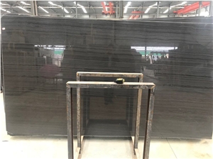 Ebony Wood Grain Marble Slabs Purple Wood Veins