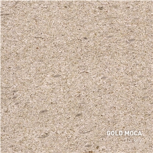 Gold Moca Delicate Color Marble Slabs Gong Quality