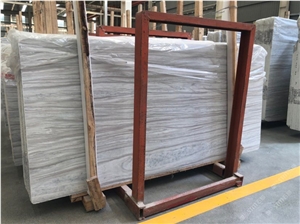 Greece Wooden White Good Quality Stable Marble Slabs