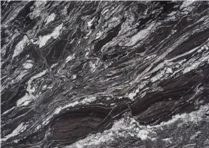 Splash-Ink Painting India Abu Black Marble Slabs Tile