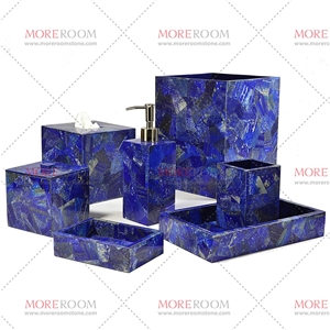 Hotel Luxury Gemstone Amenities Bathroom Set