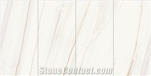 Luxury Italy White Marble Stone Large Format Sintered Stone Slab