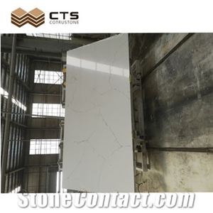 Artificial Stone White Quartz Slab Tiles Home Decoration
