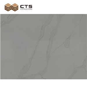 Calacatta Artificial Quartz Customize Size Marble Slabs