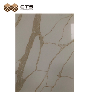 Calacatta Gold Quartz Artificial Stone Slabs Tiles