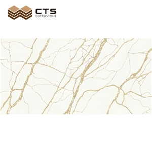 Calacatta Golden Quartz Marble Look Free Sample