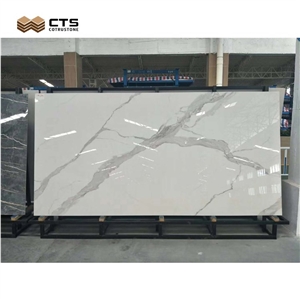 Calacatta White Artificial Polished Sintered Stone Slabs