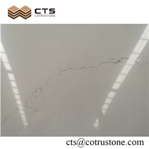 China Artificial Stone Staturio White Marble Look Slabs