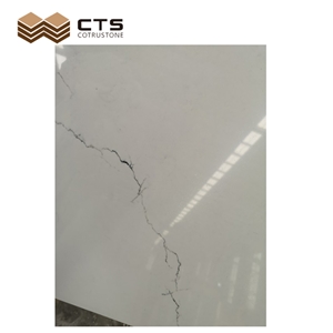 China Artificial Stone Staturio White Marble Look Slabs