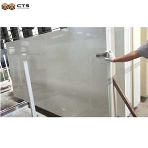 Sparkling Quartz Artificial Stone Slab Tile Floor Wall Decor