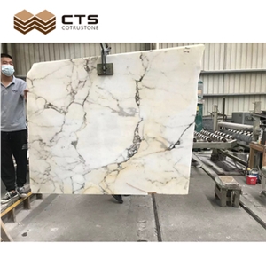 Calacatta Gold Marble Flooring Decoration Slab Tile In Stock