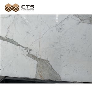 Calacatta White Slabs High Quality For TV Back Wall