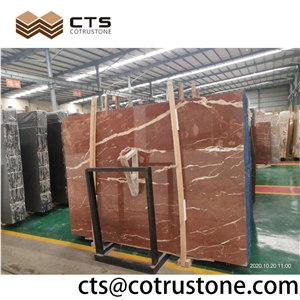 Coast Style Coral Red Marble Slabs Tiles