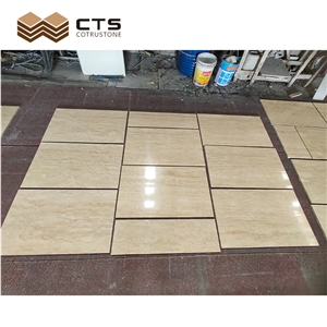 Cream Travertine House Floor Wall Tiles Cheap Price Selected