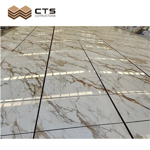 Factory Direct Hot Sale Marble Polished Calacatta Gold Tiles