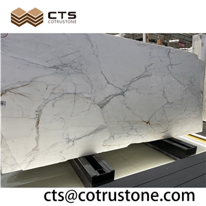 Factory Suply Luxury Stone Calacatta Marble Slab