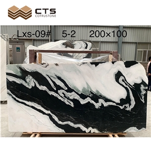 Fancy Pattern Chinese Panda White Cheap Price Marble Slabs