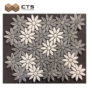 Flower Pattern Custom Accordingly Design Marble Mosaic Tiles