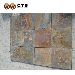 High Quality Multicolor Slate Fancy Outdoor Wall Design