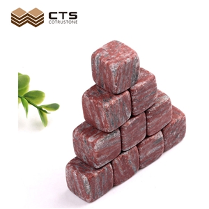 Hot Sale Paint Red Granite Whisky Rock Ice Cube