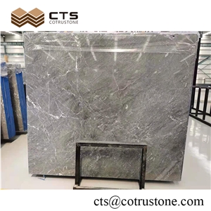 Latest Trend Marble Slabs Silver Shadow Grey Color Products