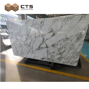 Natural Calacatta Cream White Marble Slab