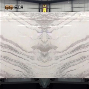 Polished Interior Flooring Customized Calacatte Plato Marble