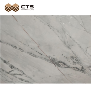 Polished Royal Golden White Style Natural Marble Slabs