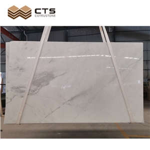 Volakas White Marble Natural Stone Slab Tile Floor Wall