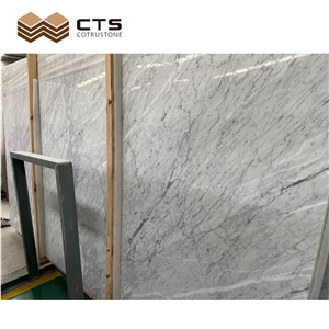 White Carrara Mable Slabs  Modern Simple Style Custom