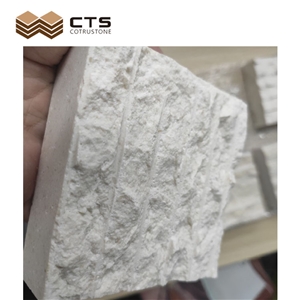 White Natural Splits Chisel Limestone Tiles