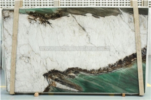 Luxury Botanic Wave Quartzite Slabs Tiles