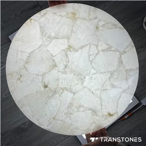 Faux Alabaster Onyx Stone Table Tops With Good Quality