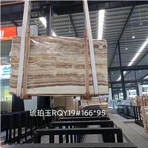 Amber Gold Onyx Wall Tile Slab In China Stone Market