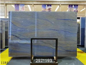 Azul Macaubas Quartzite Blue Granito Aria Slab Wall Tile